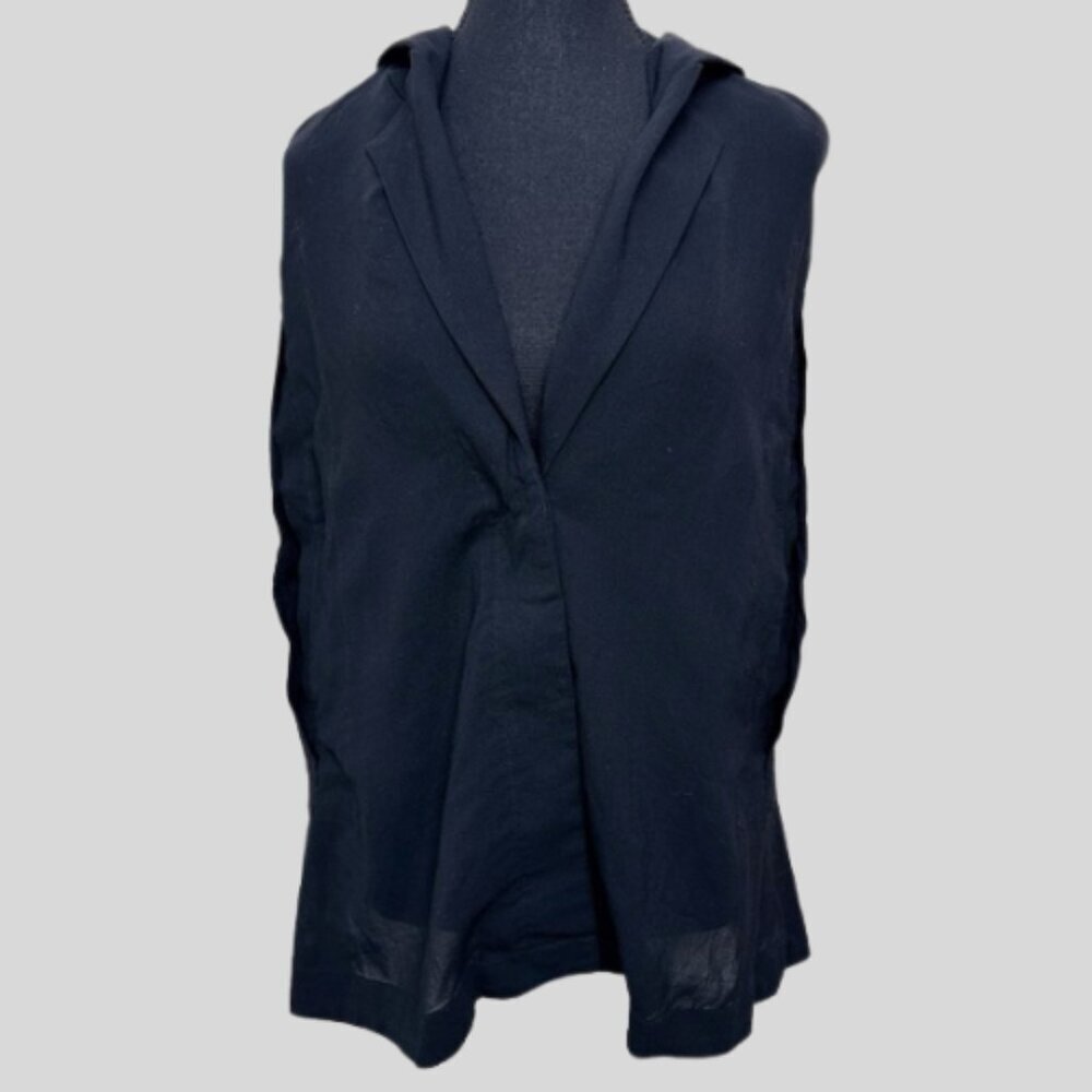 Maison Martin Margiela EUR 38 Shawl Collar Lagenlook Black Vest
